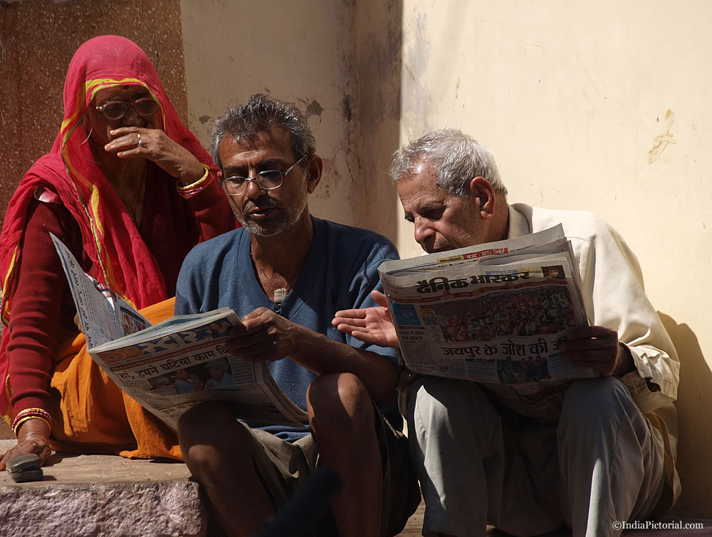 Reading the Newspaper in India